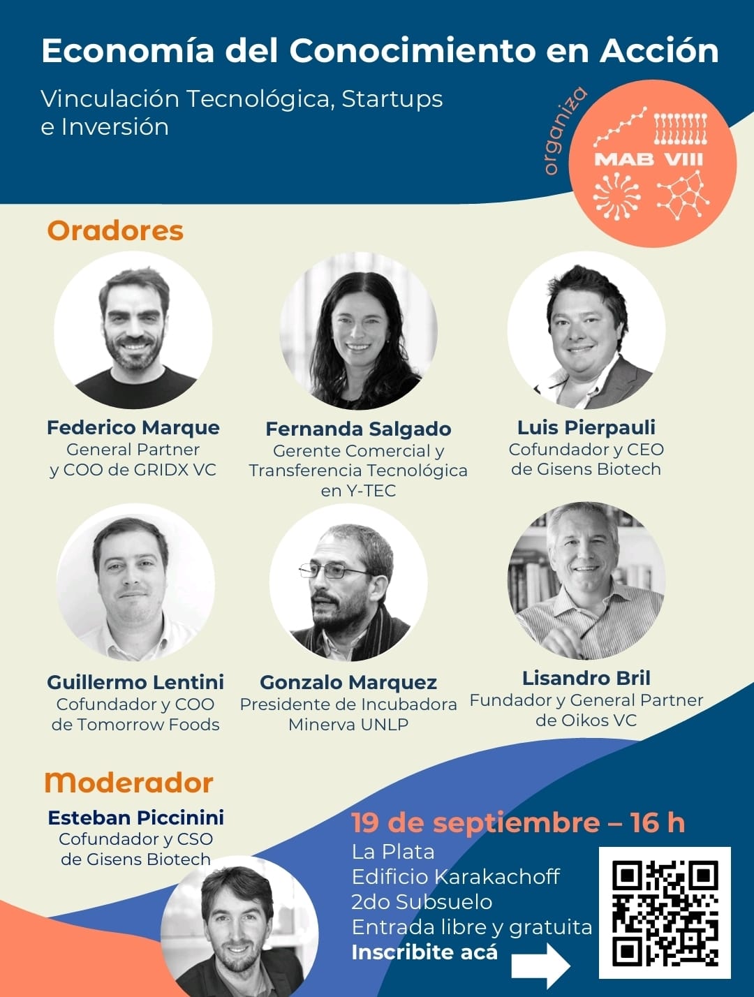 Flyer del evento Economía del Conocimiento en Acción